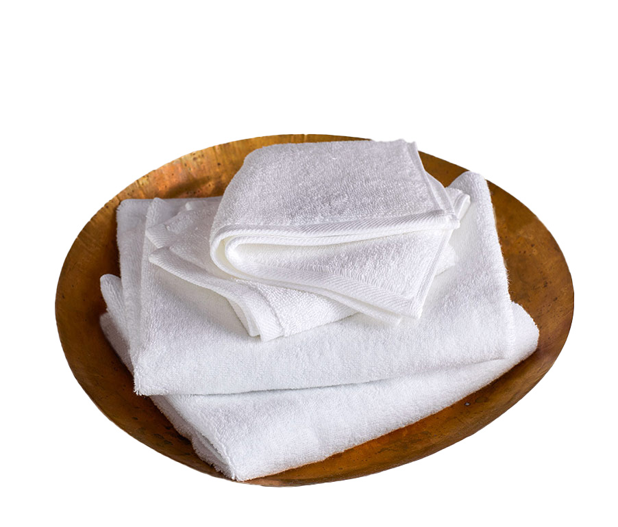 Soft absorbent white face washer
